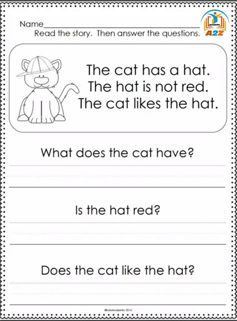 Grade 1 English worksheet 'Reading Comprehension' | Reading worksheets ...
