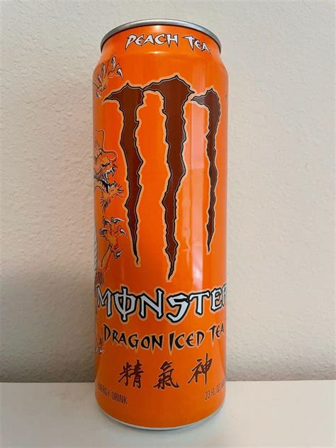 Monster Energy Drink - Dragon Iced Tea - Peach - 23oz NEW/UNOPENED ...