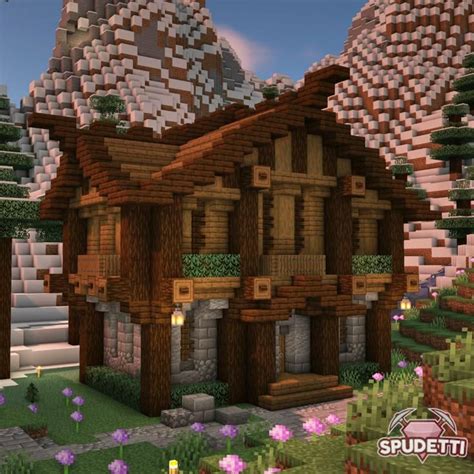 Image result for Log Cabin Minecraft Tutorial
