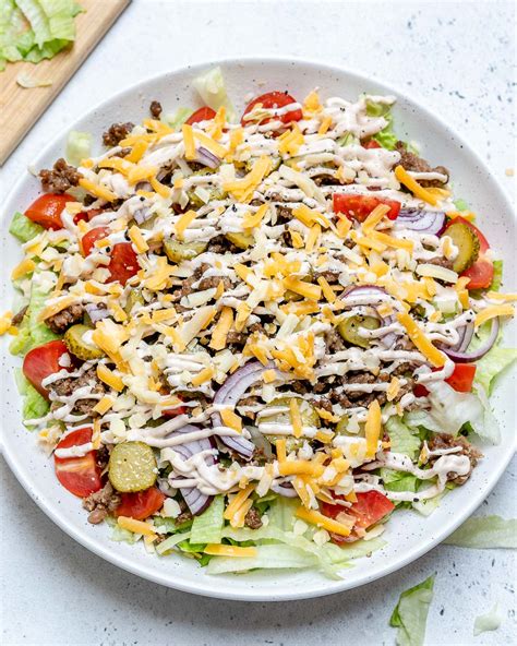 Beat Your Cravings with these Clean Eating Cheeseburger Salad Bowls ...