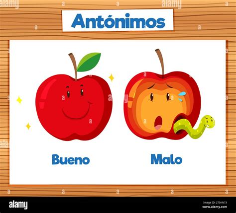 Cartoon illustration of Bueno and Malo, meaning good and bad Stock ...