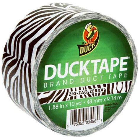 Buy Duck Brand 280110 Printed Duct Tape, Zig-Zag Zebra, 1.88 Inches x ...