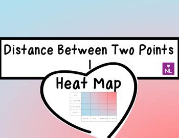 Distance Between Coordinates (Heat Map) by NumberLoving LTD | TPT