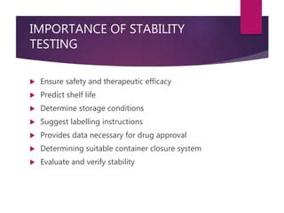 Image result for Presentation Types of Stability Testing