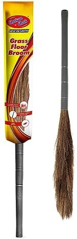 Zureni BR-08 Torus Broom Phool Jhadu with Natural Shillong Long Grass ...