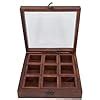 Buy Onvay Natural Wood Spice Box with Spoon and Nine containers for ...
