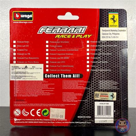 Bburago Ferrari Race and Play - Ferrari F50 1:43 Scale Diecast Model ...