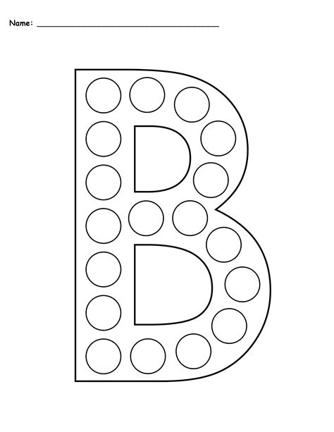 Letter B Template