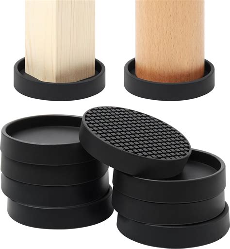 Furniture Coasters, 8 PCS 2.5” Furniture Caster Cups for Hardwood ...