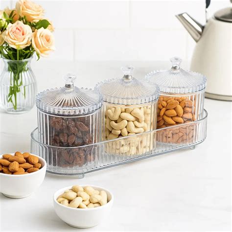 Dry Fruit & Snack Storage - (3 Pc / Set) - Justgrabit Inc.