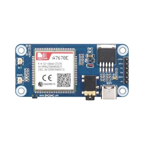 Buy A7670E Module Based Cat-1/GSM/GPRS/GNSS HAT for Raspberry Pi, LTE ...