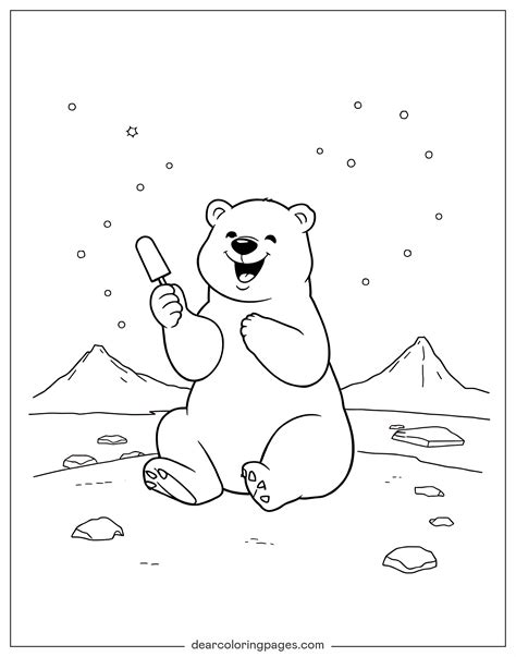 Polar Bear Coloring Pages 190+ Polar Bear Coloring Page Stock