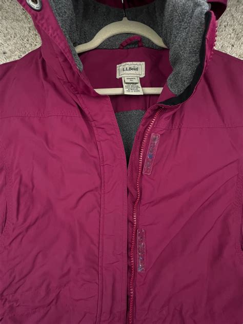 LL Bean Women’s Thinsulate Lined Hooded Jacket Coat Red 0BDX2 Size L ...