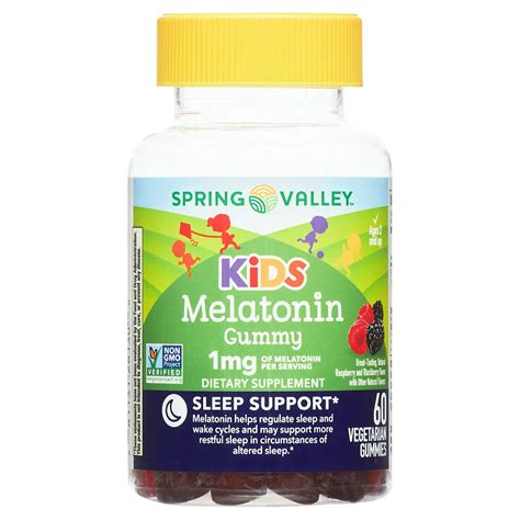 Melatonina 1mg, 60 gomitas, Spring Valley Kids, para niños a partir de 2 años | Baratazo Ecuador