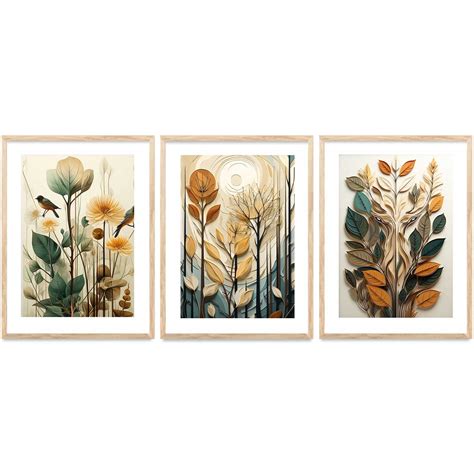 Floral Wall Art Paintings for Living Room - Wall Poster With frames ...