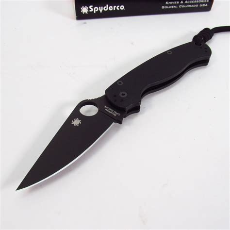 SpyderCo C81GPBK2 Paramilitary 2 S45VN Black Folding Knife