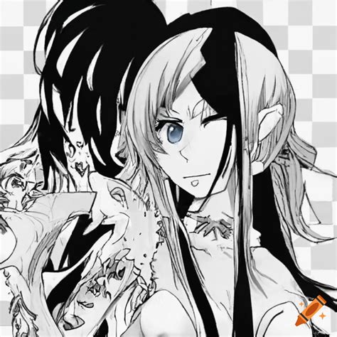 Artwork depicting a princess slaying dragons and trolls on Craiyon