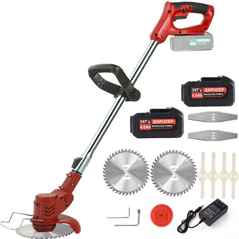 Weed Wacker Cordless Brush Cutter with 3Types Blades,Weed Eater ...