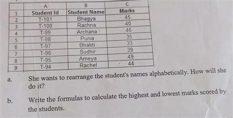2. a. b. A primary grade teacher has prepared the Calc worksheet as ...
