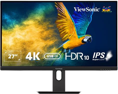 ViewSonic 27 Inch IPS 4K UHD 3840 x 2160p Monitor One Cable Solution ...