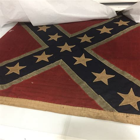 Civil War Flags Union And Confederate
