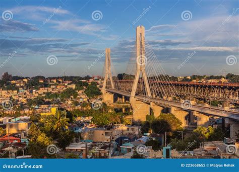 Puente Francisco Del Rosario Sanchez Bridge in Santo Domingo, Capital ...