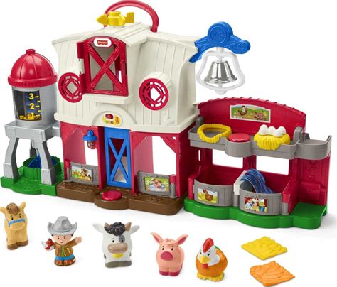 Fisher-Price Little People Caring for Animals Farm Playset with Smart ...