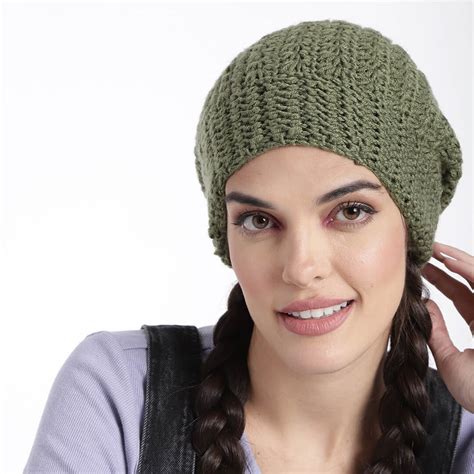 Crochet Beanie - Olive Green 2976 – Magic Needles