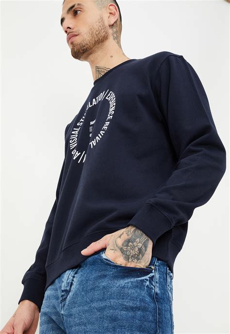 Buy Men Typographic Printed Sweatshirt Online at just Rs. 799.0 ...