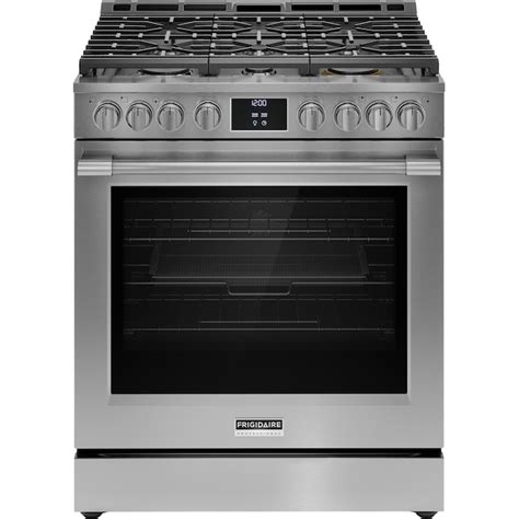 Frigidaire Professional 30-in 6 Burners 6-cu ft Self & Steam Cleaning ...
