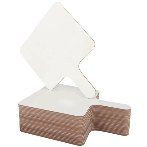 Jigitz Small White Board Dry Eraser Paddles - 25pk Double-Sided Dry ...