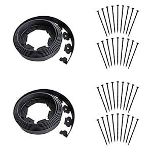 Landscape Edging 40ft Length No Digging Garden Edging Kit Include 36 ...