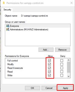 Image result for Error Cannot Create File C Xampp Xampp Control.ini Access Is Denied