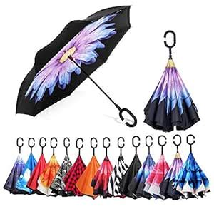 Buy Sea waves SS Wind and UV Rays Proof C Shape Handle Blue Ocean ...