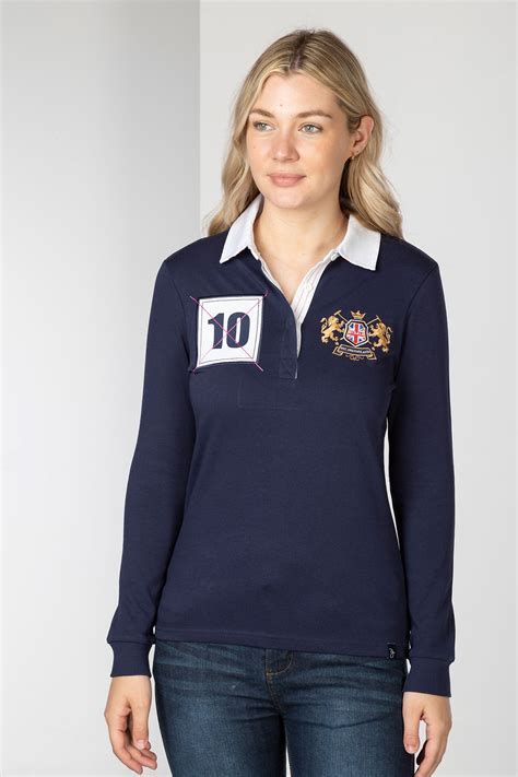 Ladies Rugby Shirt UK | Womens Plain Polo Rugby Shirt | Rydale