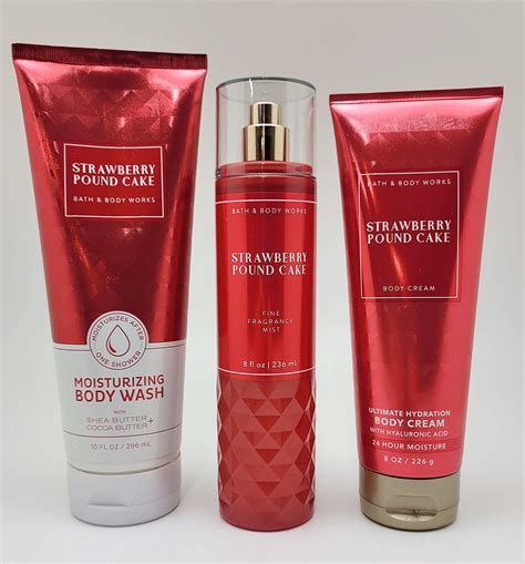 Buy Bath & Body WorksStrawberry Pound Cake - Bundle -3 items ...