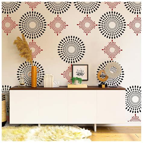 Stencils for Wall Painting (Size 41 X 61 cm) Circular Design – Kayra E ...
