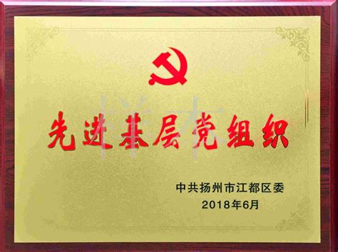 我司荣获2018年度“先进基层党组织”称号-江苏江安集团有限公司