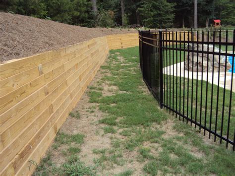 Wood Retaining Wall Construction