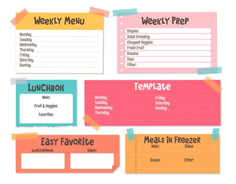 Blank Lunch Menus - 10 Free PDF Printables | Printablee