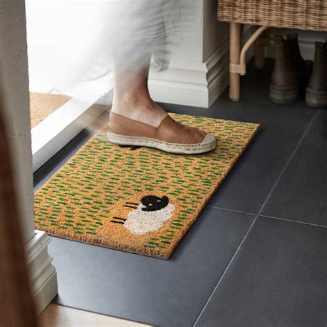 LÖGE door mat, multicolour/animal pattern, 40x60 cm (1'4"x2'0") - IKEA