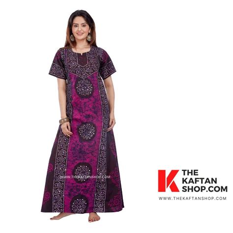 Experience Comfort with Pure Cotton Kaftan and Night Gowns for Women ...