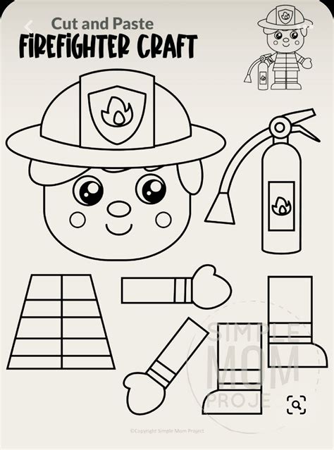 Fire Safety Preschool Crafts, Community Helpers Preschool Activities, Fire Safety Activities ...