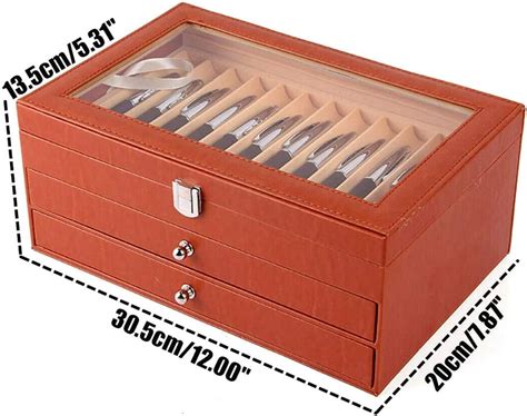 Buy 36 Piece Christmas Gift Fountain Pen Leather Display Case Holder ...