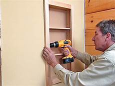 How To Install Bathroom Mirror Cabinet by How To Attach A Pre Fabricated Medicine Cabinet How Tos How To Install Bathroom Mirror Cabinet