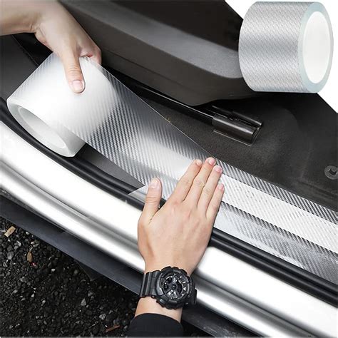 High Gloss Anti Scratch Black 5D Carbon Fiber Vinyl Paint Protection ...