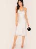 White Sleeveless Cowl Neck Satin Midi Slip Dress – Wear.Style