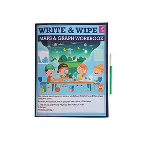 Extrokids Wissen Write Erase and Maps Graph book - EKW0012 ...