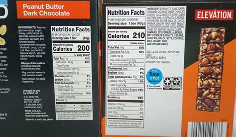 Elevation Caramel Nut Bars Nutrition at Jerry Magnuson blog