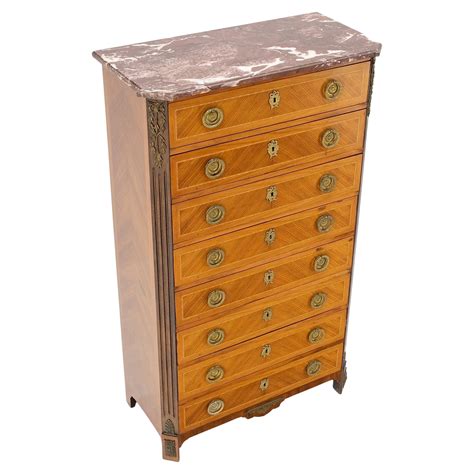 Ethan Allen Solid Cherry Tall Narrow 7 Drawers Lingerie High Chest ...